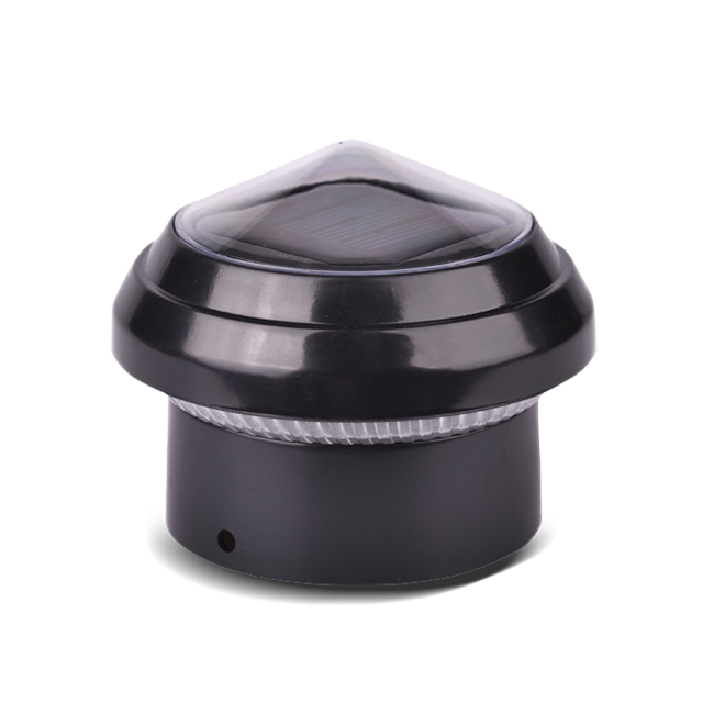 2211-CP1 BL Kleine ronde waterdichte kunststof paalkaplamp voor buiten 2211-CP1 BL Kleine ronde waterdichte kunststof paalkaplamp voor buiten