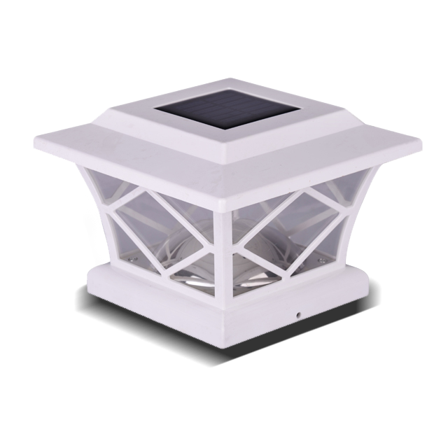 2211-F10 WH Witte diamantpatroon LED-paalkap landschapstuinlamp 2211-F10 WH Witte diamantpatroon LED-paalkap landschapstuinlamp