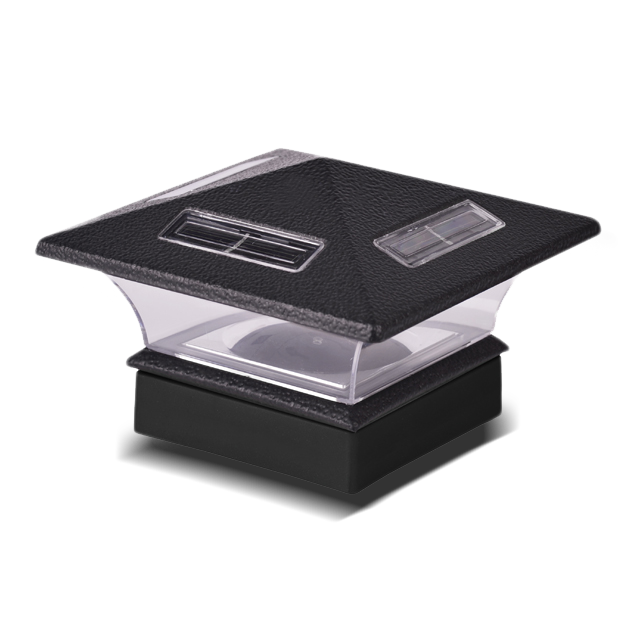 2211-F26 BL Houten waterdichte paalkaplamp