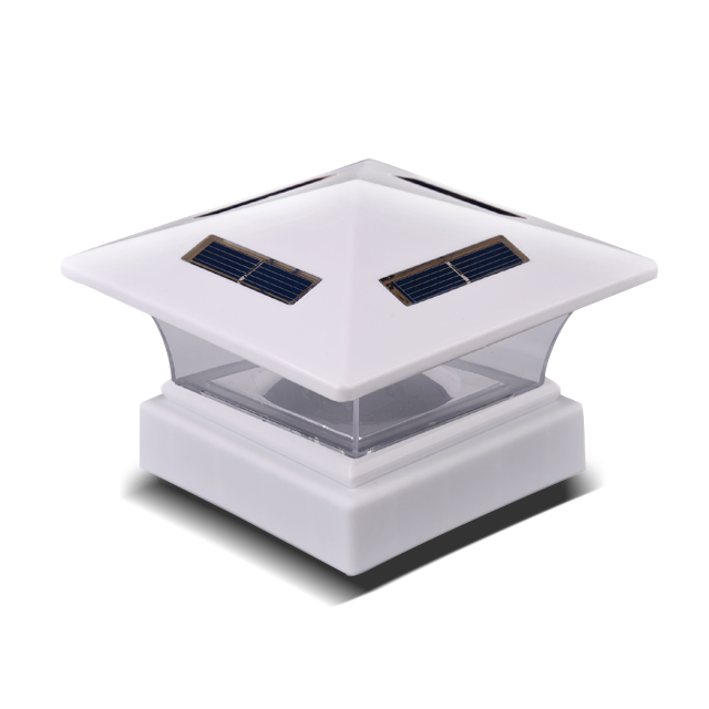 2211-F26-WH Wit zonder draden Zonnelicht met paalkap