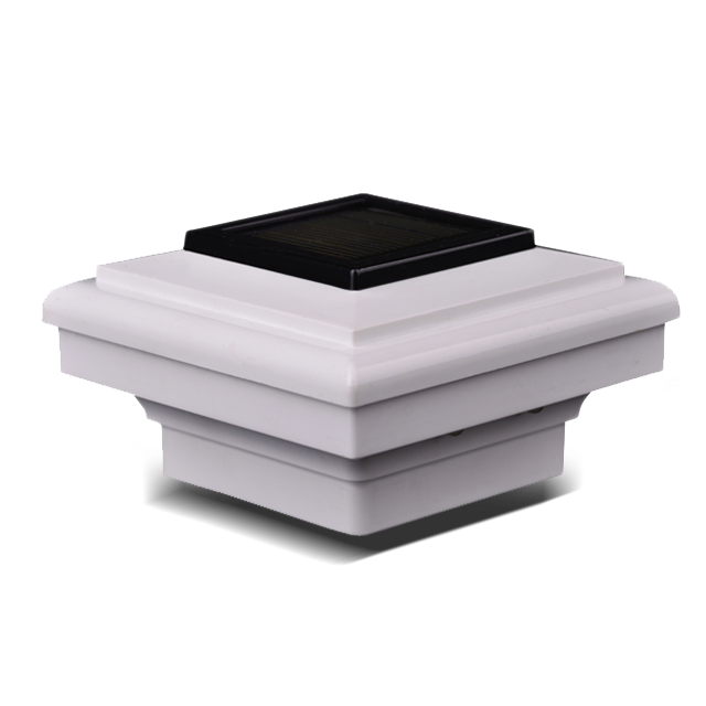 2211-F7 WH Kunststof hekwerk of terraspaal op zonne-energie 2211-F7 WH Kunststof hekwerk of terraspaal op zonne-energie