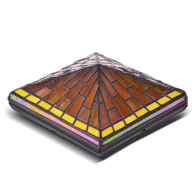 2211-TC4 Outdoor Tiffany Fence waterdichte paalkap 2211-TC4 Outdoor Tiffany Fence waterdichte paalkap