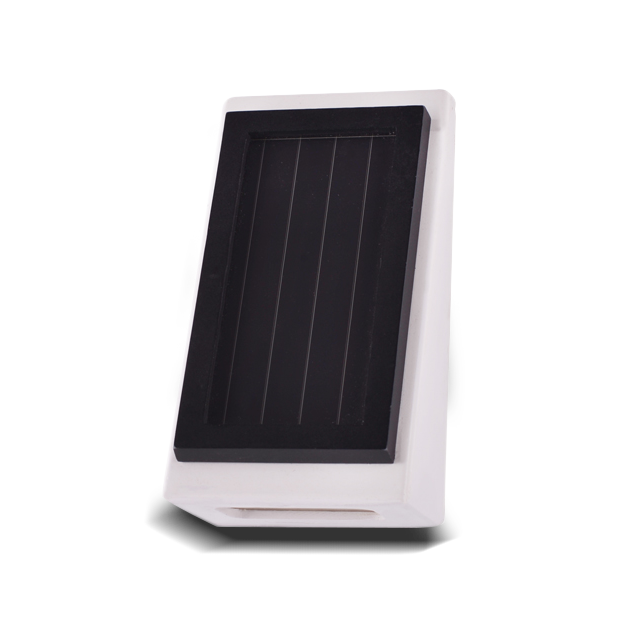 2211-W4-W4S Witte waterdichte LED-wandlamp op zonne-energie voor buiten
